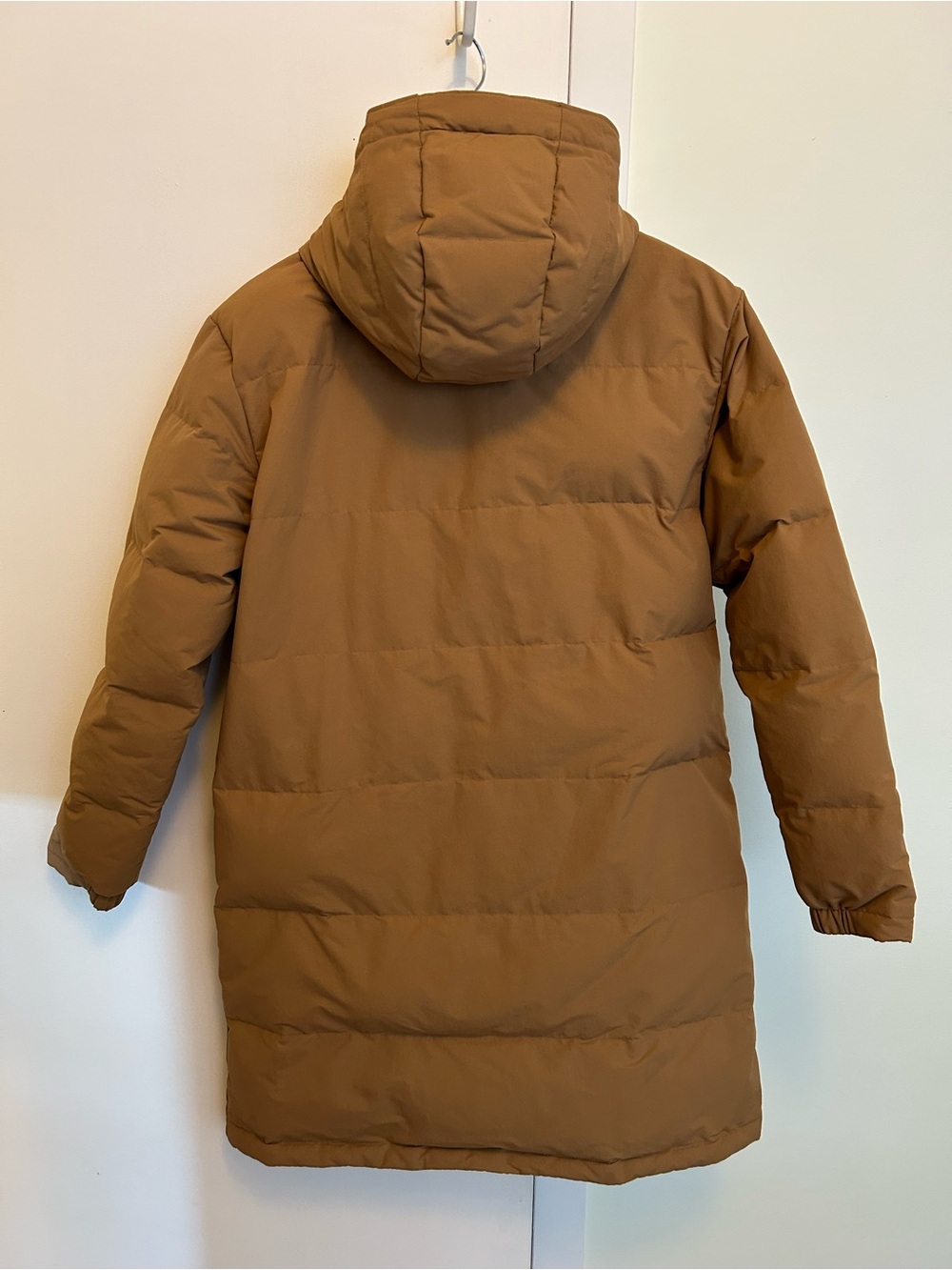 Patagonia Downdrift Parka hooded puffer tan size small - Picture 4 of 6